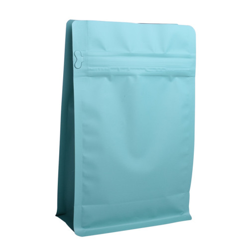 Bolsa de café verde bio box com zíper de bolso