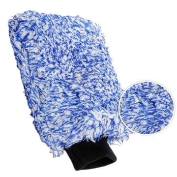 Microfiber Car Wash Mitt Set with Scratch-Resistant Chenille Sponge and Glove