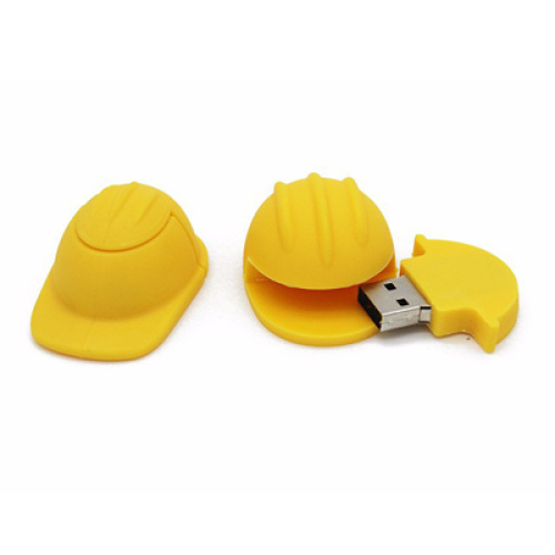 Chiavetta USB con cappello in gomma PVC