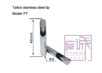 Professional Stainless Steel Tattoo Tips 8- Closed Flat
