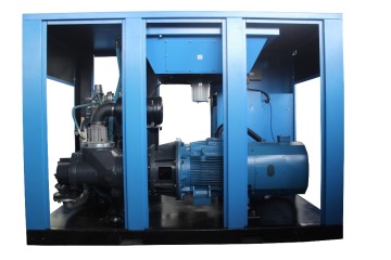 Motor superior y extremo de aire compresor de aire de tornillo grande
