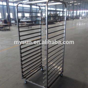 MYSUN kitchen stainless steel bakery bread rack trolley cart