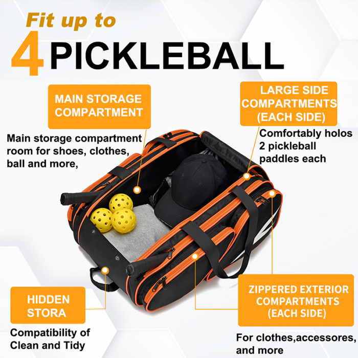Tildosac Versatile Pickleball Bag With Multiple Pockets