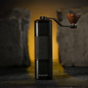 Brewista Black portable en acier inoxydable portable Camping Coffee Bean Hand Grinder