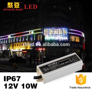 Metal Shell Waterproof IP67 Ripple Less than 20mV 2 Years Warranty 10W 12V DC Power Supply
