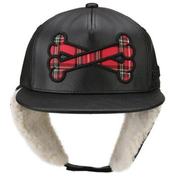Adult Adjustable Fleece-lined Snapback Earflap Hat Visor Cap