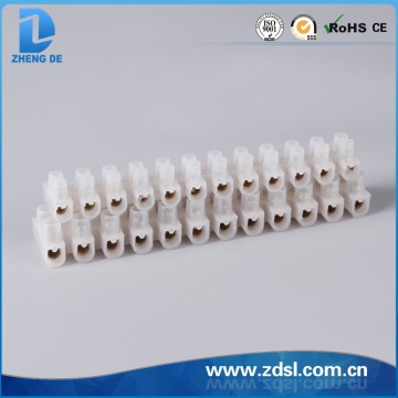 Made from PA,PE, or PP U Type. H Type. F Type Terminal Block White Screw Terminal Blocks