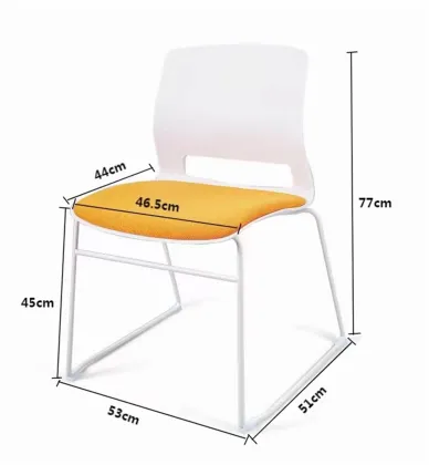 Conference Chair Plastic Office Chair One-Piece Molding Training Chair