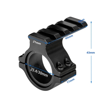 Aluminum Bike Handlebar Mount Adapter for Flashlight