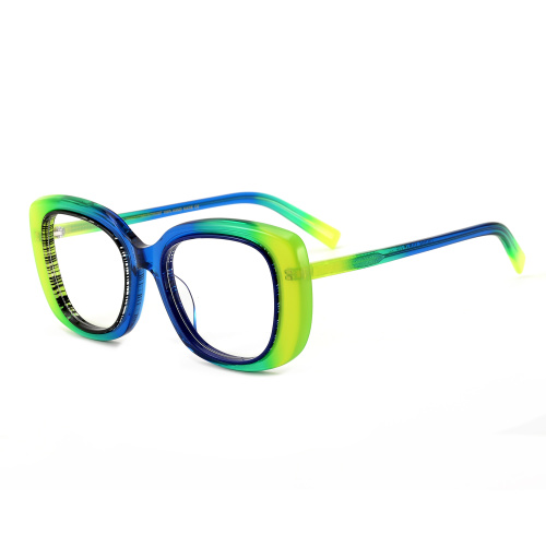 Lamination Acetate Frame For Woman Oval Lamination Acetate Glasses Factory