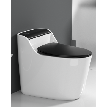 Новый дизайн отель в ванной комнате черный серый керамический туалет