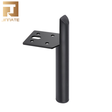 Proveedores de pies de metal negro para piernas de muebles cortos