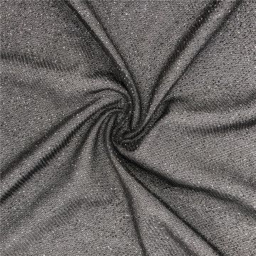 Voile french tulle fabric with glitter dots