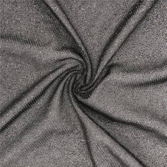 Voile french tulle fabric with glitter dots