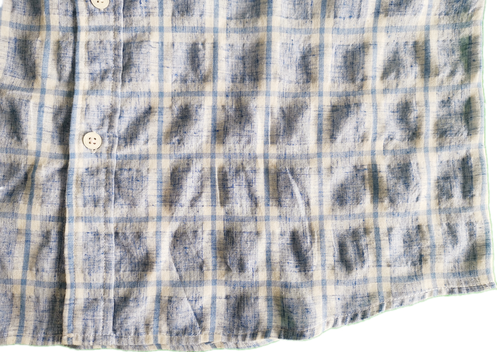 Cotton Y D Crepe Short Shirt Fabric Washed