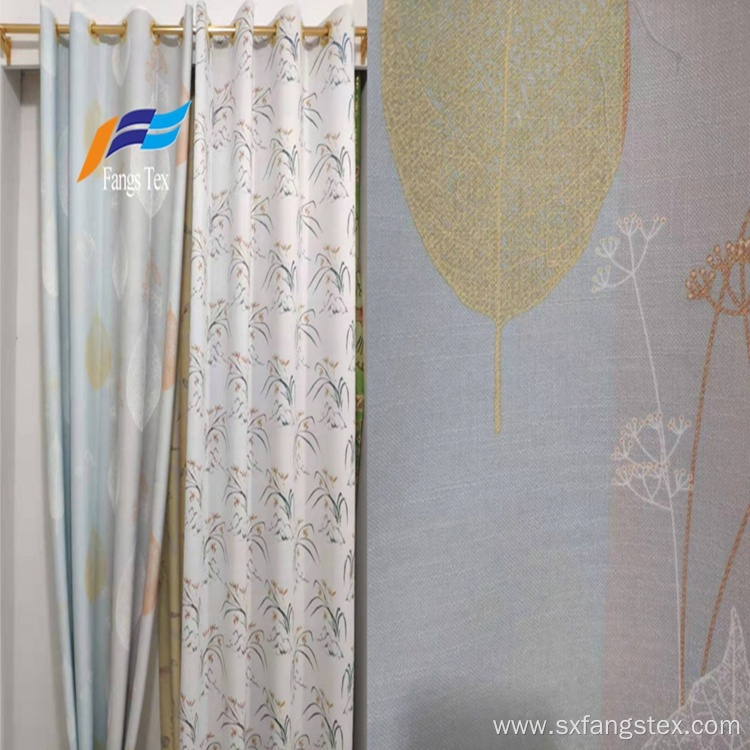 Beautiful Floral Printing Custom Polyester Curtain Fabric