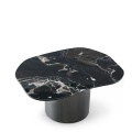 Marble stainless steel end table