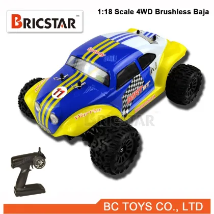 1:18 scale 4WD rc Brushless Baja.