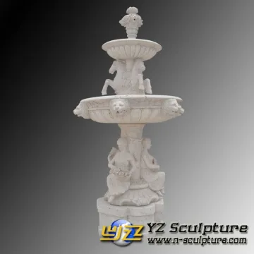Three Tier Figure Outdoor Marble Water Fountains
