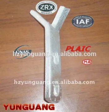 Y-shaped forged clevis hot-dip galvanized steel building hardware fitting power line Forging heavy duty fitting Link fitting