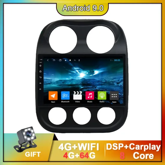 Car Radio For JEEP Compass Patriot Bluetooth 2010-2016 Stereo 2 Din Player Antenna GPS Navigation Carplay DSP OBD No CD Player