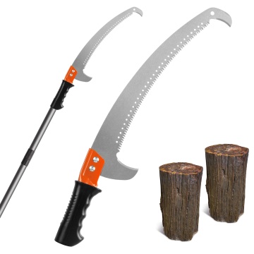 10ft Stainless Steel Extendable Tree Pruner with Buck-saw and Chain Saw