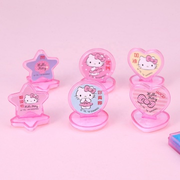 Cute Cartoon Pattern Ink Pad Stamp Set for Children