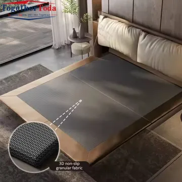 Modern Solid Wood Double Bed with Storage Cowhide