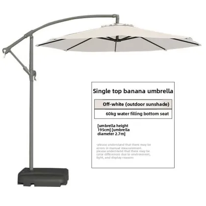 Outdoor banana sun umbrella