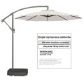 Outdoor side sun umbrella