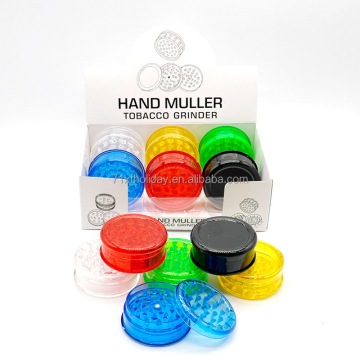Factory Price Wholesale Colourful Plastic 3 Layer Herb Grinder