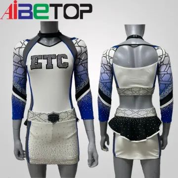 Uniformes de líderes de torcida de top de colheita personalizada sexy