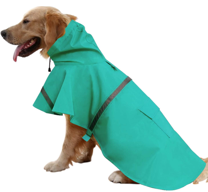 Ajustable Large Dog Raincoat