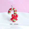 Resin Bijoux Design Pendant Christmas Crutches Charme