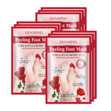Organic Rose Extract Foot Peeling Mask for Men and Women - Skin Care OEM/ODM Moisturizing Solution