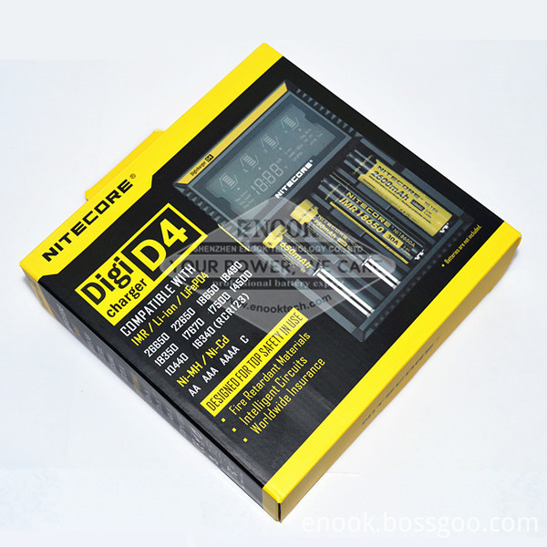 Popular Digital Nitecore D4 18650 Battery Charger