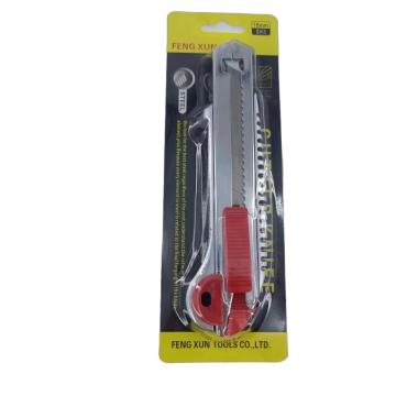 Dewen China Factory 18mm Single Blade Plastic Box Cutter Utility Knife