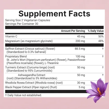 Private Label Saffron Supplements Saffron Extract Capsules