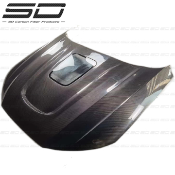 High Quality SD Dry Carbon Fiber Hood Upgrade for Audi S4/A4