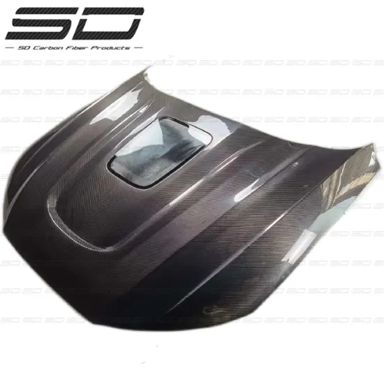 High Quality SD Dry Carbon Fiber Hood Upgrade for Audi S4/A4