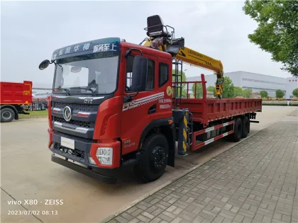 12 tons 6x4 Dongfeng Truck mounted Crane