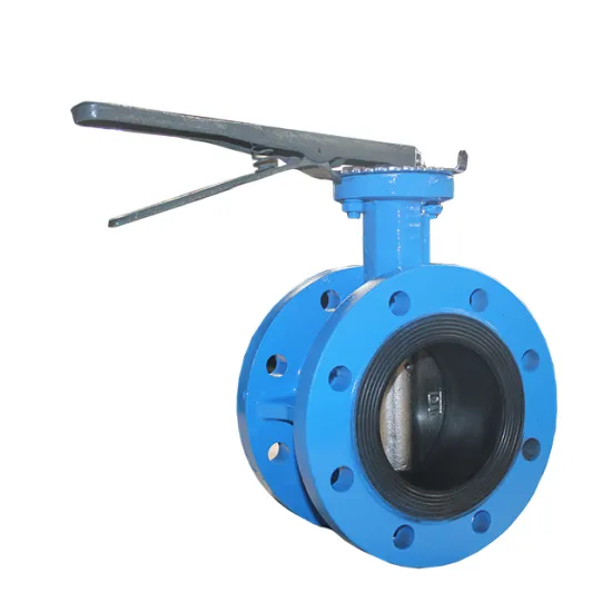 lever flange flanged end connection  butterfly valve