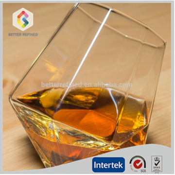 copa de vino de whisky transparente soplado a mano