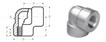 3000lbs A105 Socket Weld Forged Elbow