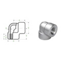 ASTM A105 90 درجة مزورة الكوع