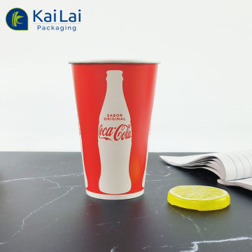 100% Compostable Recycled 16 oz Paper Coffee Cups with PLA Liner - Biodegradable Hot Paper Cups for Parties