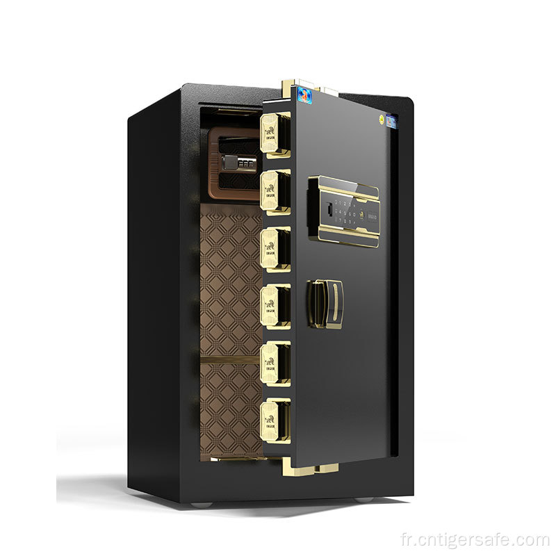 Tiger Safes Série classique-noir 80 cm verrouillage électrique de haut