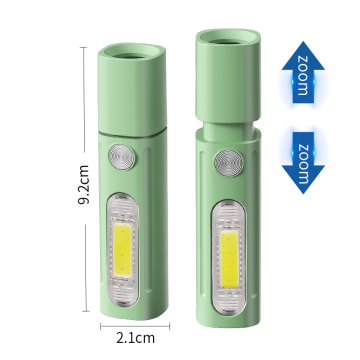 Rechargeable Mini Flashlight - Pocket Torch with Cable for Kids and Emergency Use