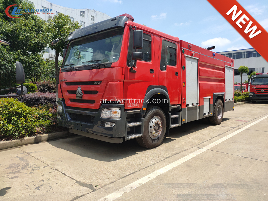 العلامة التجارية الجديدة HOWO T5G 330HP Water Fire Trucks