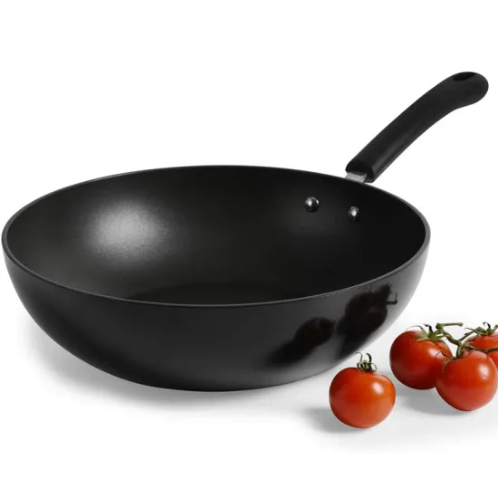 hot sale Kitchen Cookware Aluminum Non Stick Flat Fry wok Pan